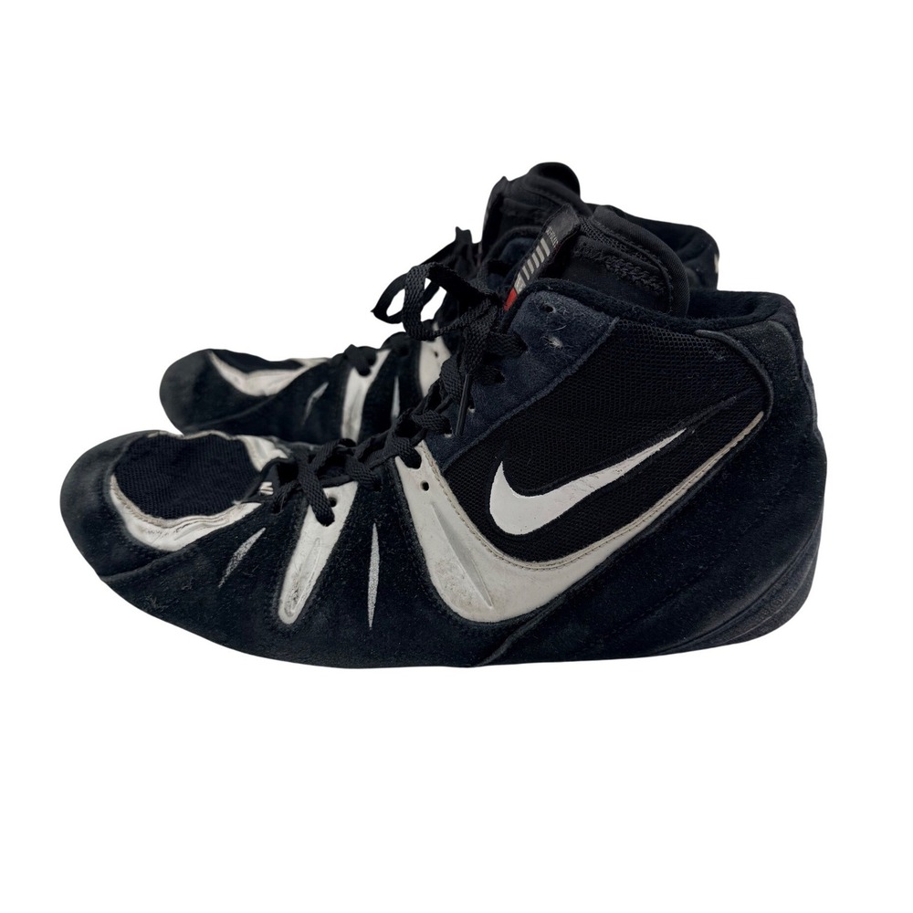 Nike Speed Sweep VI Men's Size 8.5 Black White Wrestling Lace Shoes 313612-011
